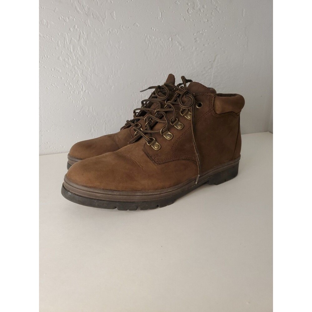 Bass Size 8 | Brown Leather Ankle Lace Up Boots Granola Gorpcore Outdoors Hiking
